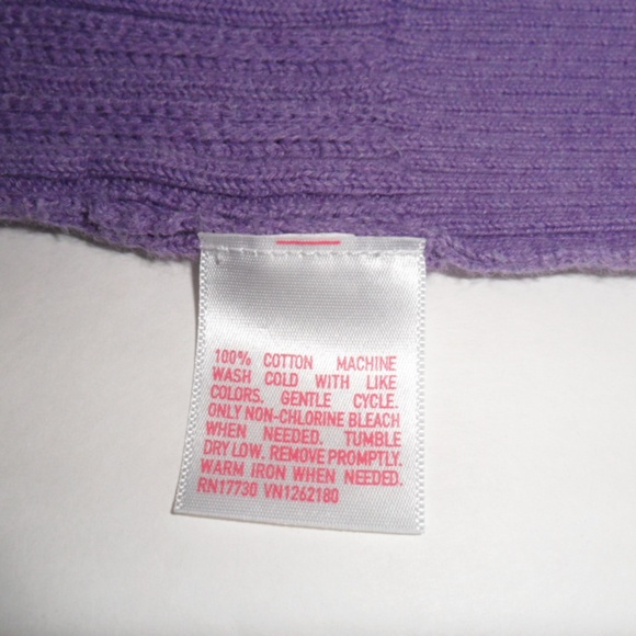Mossimo Purple RIbbed Sweater Sz Large - Picture 4 of 5